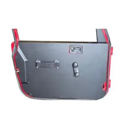Warrior Products Jeep Wrangler TJ/LJ Interior Door Panels (Full Door) - Black Powder Coated Steel