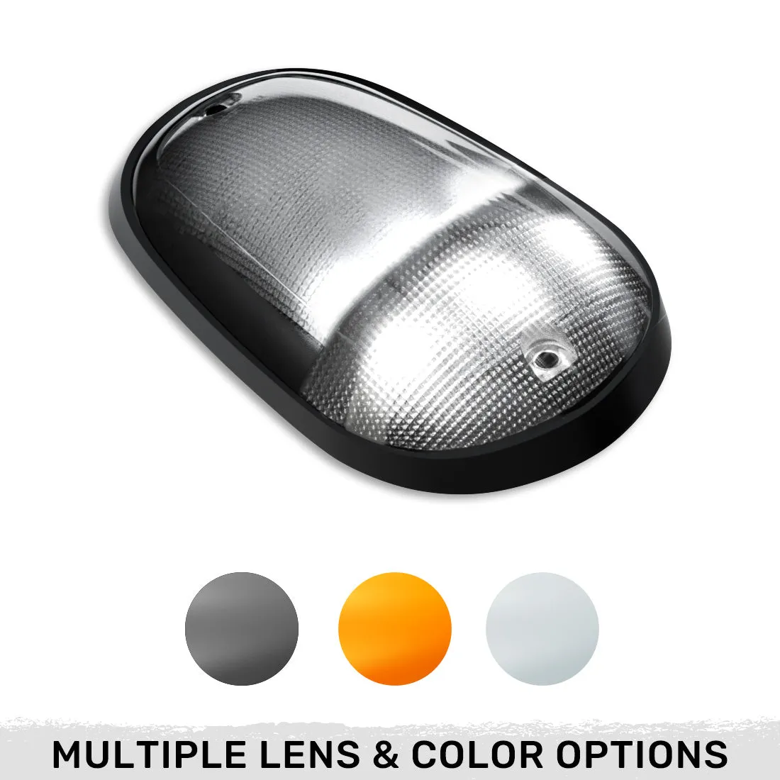 Dodge 03-18 RAM Heavy-Duty 2500 3500 1-Piece Single Cab Light Smoked Cab Roof Light Lens With 2-Way Forward Rear Facing Amber Ultra High-Power Leds - 1-Piece Single Cab Light Only product image