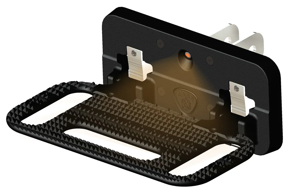 HD Mega Hitch Step 2 And 2 1/2 in Receiverswith LED Light Black Powder Coat Sol product image