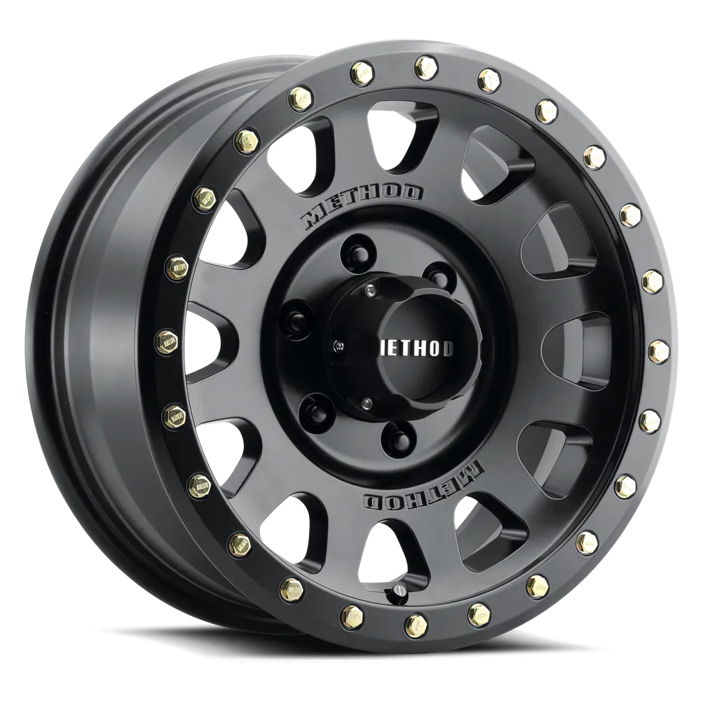 Method Race Wheels Aluminum Wheels 18x9 NV HD MR305 Bolt Pattern 8 On 165.1 Offset 18 Lip Size 1.38 Matte Black MB Method