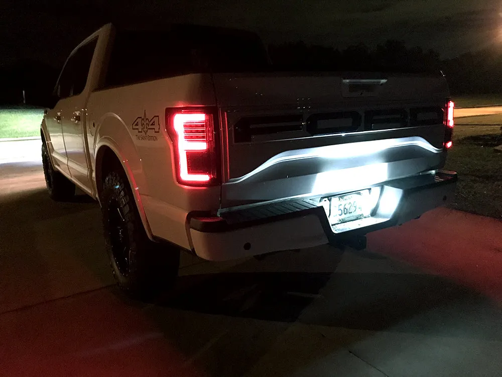 Ford F150 15-17 And Raptor 17-19 Replaces OEM LED Style Tail Lights w Blind Spot Warning System Oled Tail Lights - Cle product image