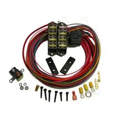 Painless Wiring 7-Circuit Auxiliary Fuse Block; 3 Constant-Hot/4 Ignition-Hot Circuits; Uses One 40 Amp Relay;