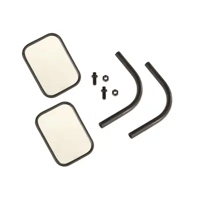 Rugged Ridge Trail Mirror Kit Rectangular Pair; 1819 Wrangler/Gladiator