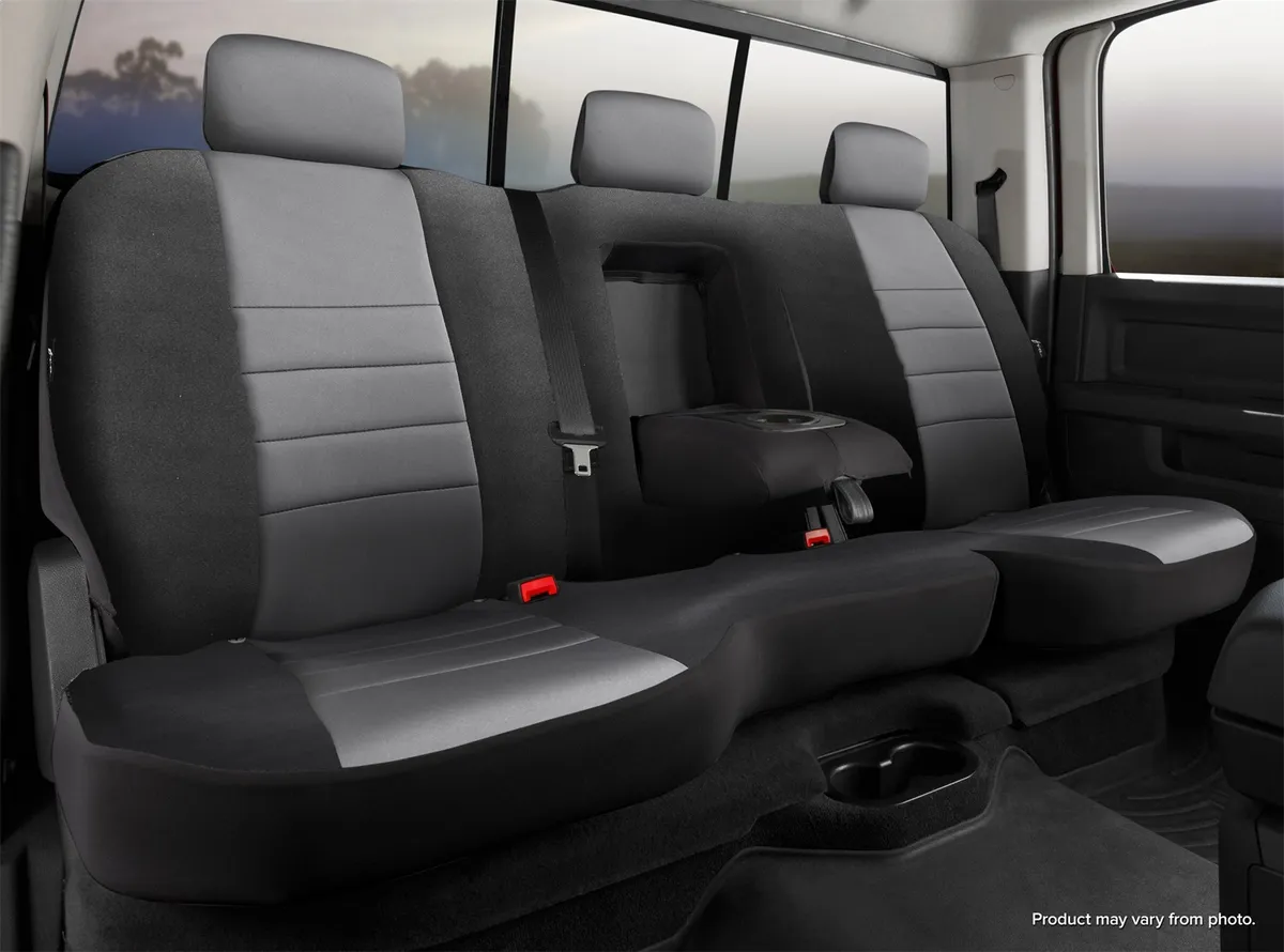 FIA NP95-2 GRAY NP90 Series - Neoprene Custom Fit Rear Seat Cover- Black/Gray Center Panel product image