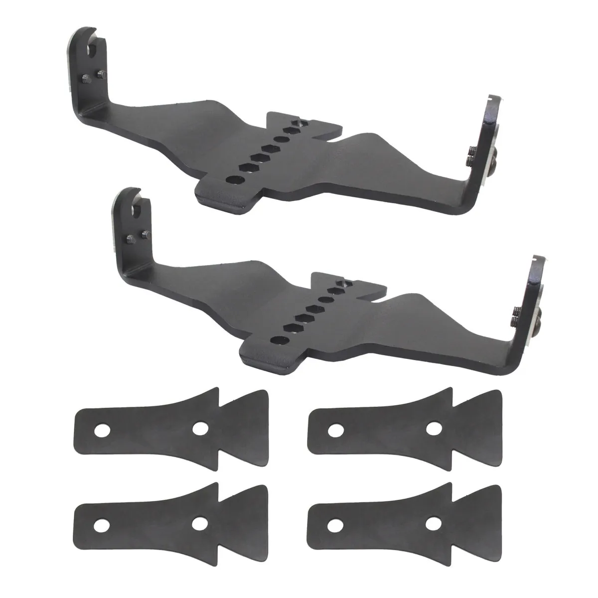 18c Wrangler JL And Jlu Hood Hinge Light Mount Kit For 6in Single Row (Sr X2) LED Light Bar product image