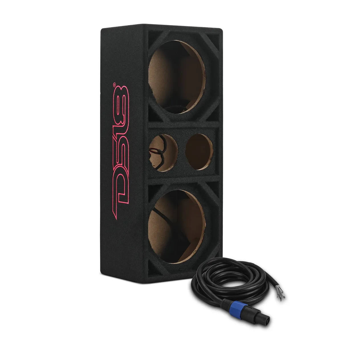DS18 2 x 8” Mids & 2 x 3 .6” Tweeters | Ported | Speakon Cable & Terminal Included | 1/2” MDF | Black Carpet