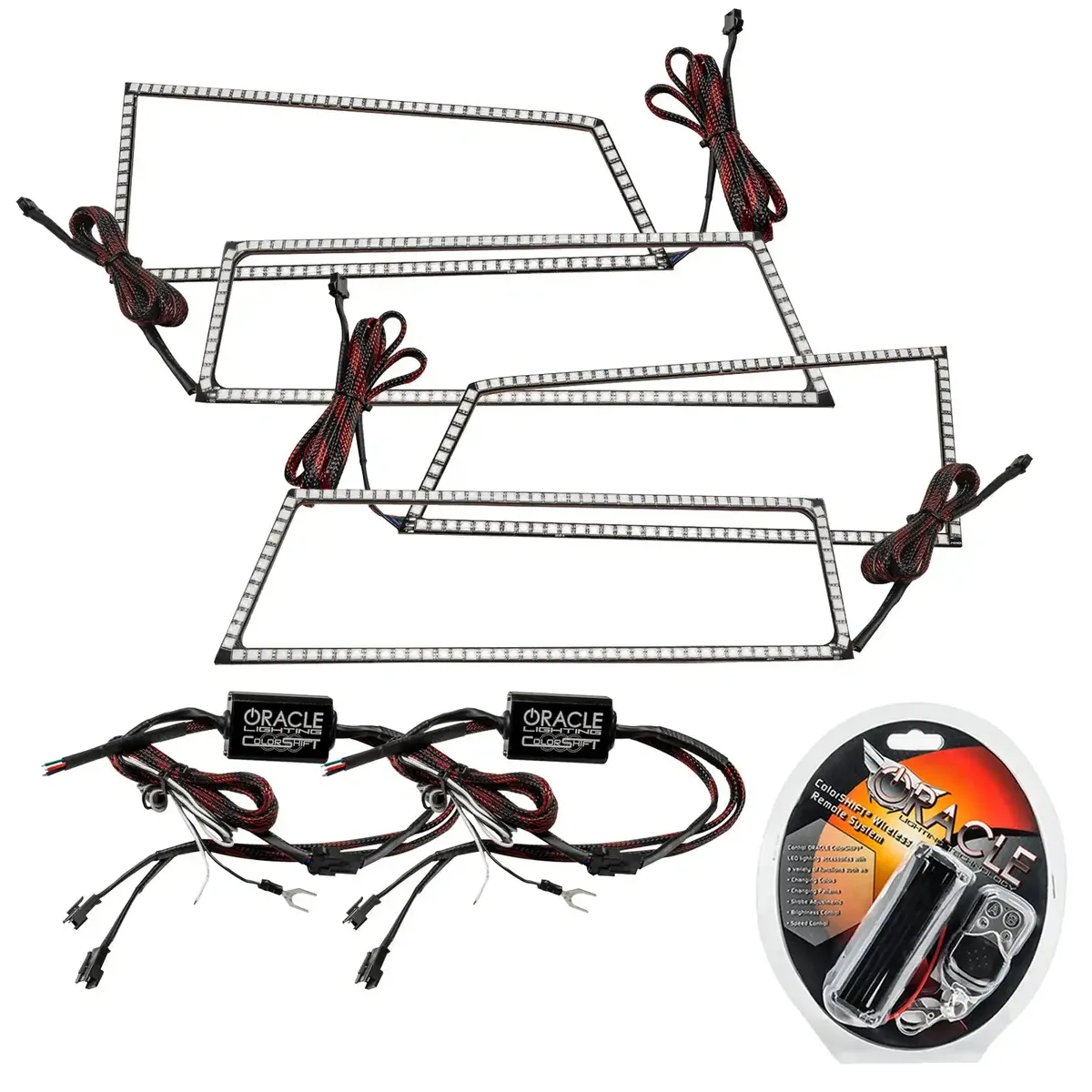 ORACLE Lighting 2003-2006 Chevrolet Silverado ColorSHIFT Square Headlight Halo Kit product image