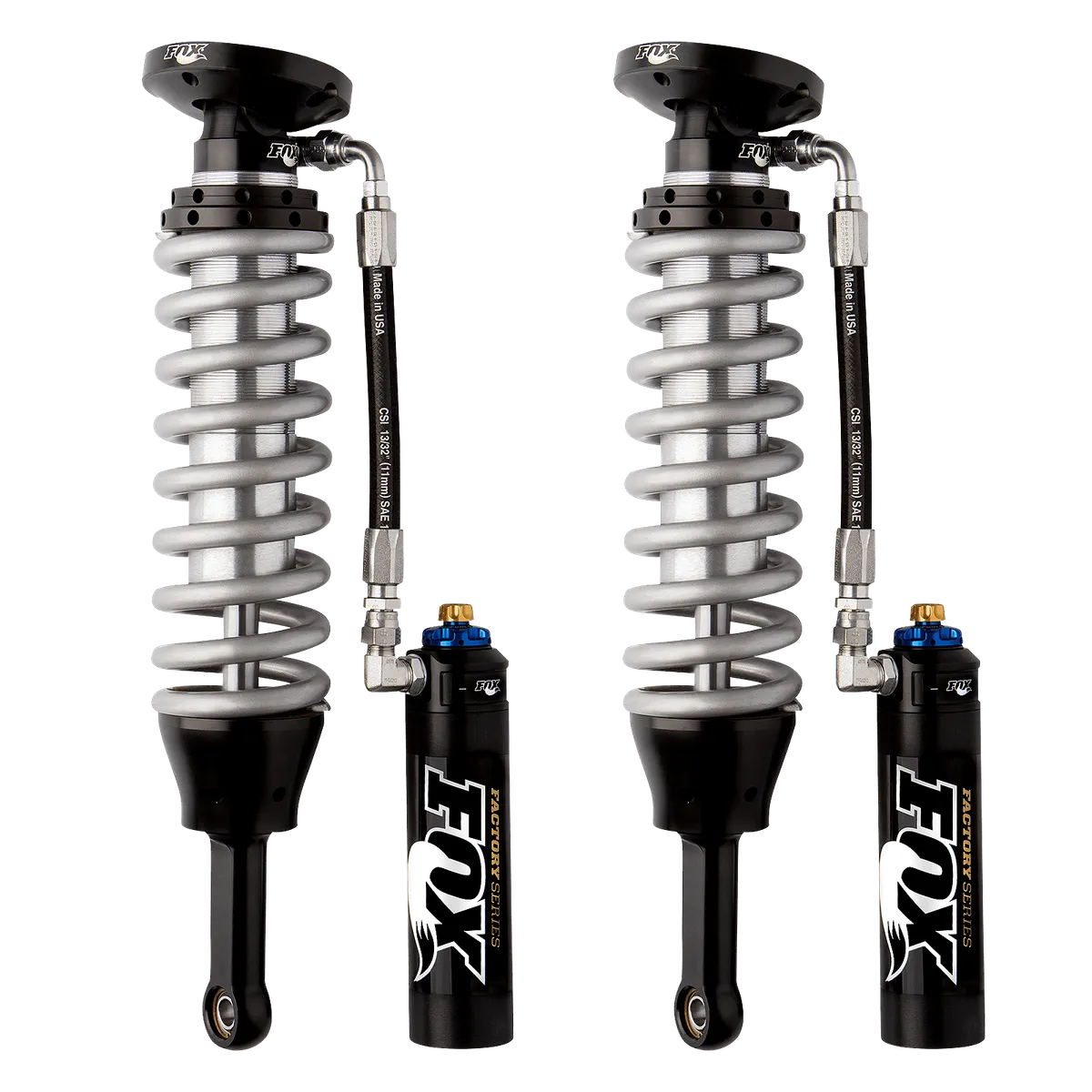 FOX Offroad Shocks FOX 2.5 Factroy Series Coil-Over Reservoir Shock (Set) - Adjustablekit: 5.57" C/O R/R 95-04 Tacoma w/ Uca 2.5 Series w/ Coil Dsc