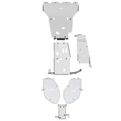 Asfir 4x4 Jeep Grand Cherokee WK2 Full Skid Plate Kit (5 Pcs) | without Urea Tank