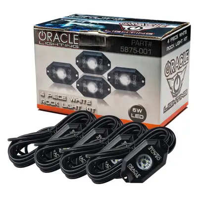 Oracle Lighting ORACLE Lighting White Underbody Wheel Well Rock Light Kit - 4 Piece