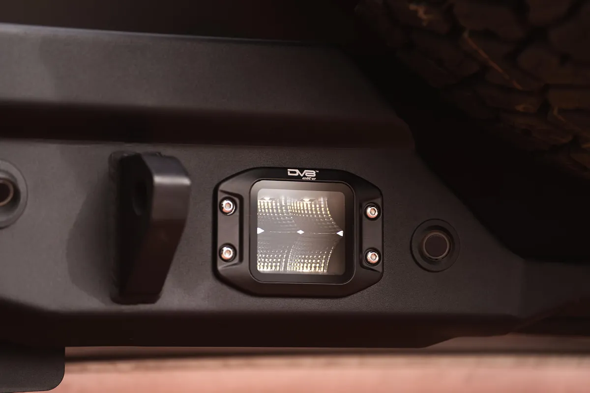 21c Bronco Fs15 Series Rear Bumper(High Clearance) Fits 37in Spare & B/Up Sensors Blk product image