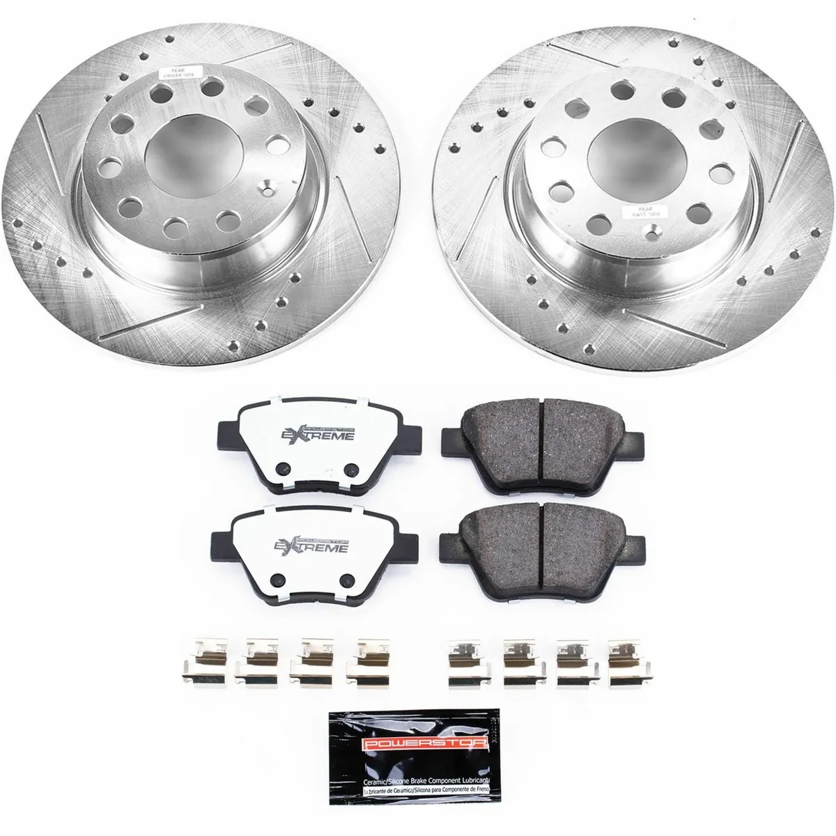 Z26 Street Brake Kit Rear 2010-2012 Audi a3 2010-2012 Audi a3 Quattro 2012 vw Beetle 2010-2016 vw product image