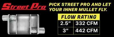 Pypes Performance exhaust Cat Back Exhaust System 98-04 Mustang V6 Split Rear Dual Exit 2.5 in Intermediate And Tail Pipe Street Pro Mufflers/Hardware/3 in Black Tips Inc Natural Finish 409 Stainless Steel Pypes Exhaust