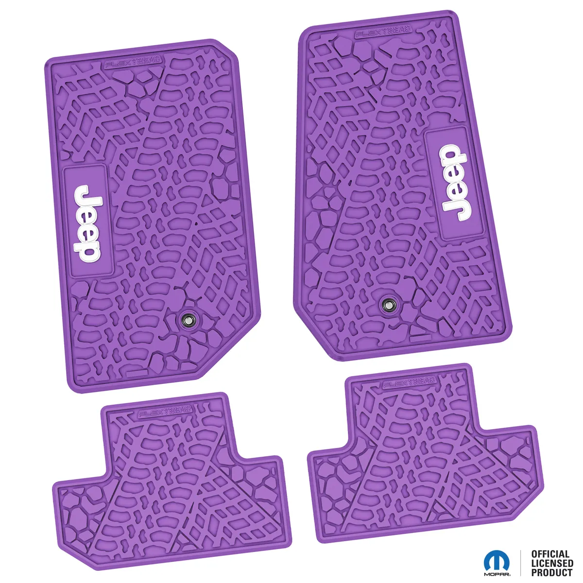 07-13 Jeep JK 2 Dr Front -Tire Tread/Scorched Earth Scene w/ JEEP Insert - Black w/ Silver Insert product image