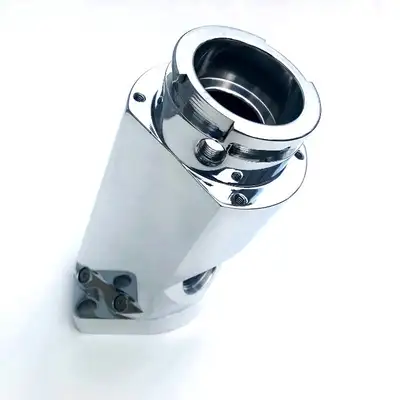 DRAG RACE SOLUTIONS Billet Water Filler Neck - Angled Polished