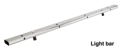 Go Rhino Go Rhino 900PS - Bed Bar Light Bar Mount for B Main Bar - Polished Stainless Steel