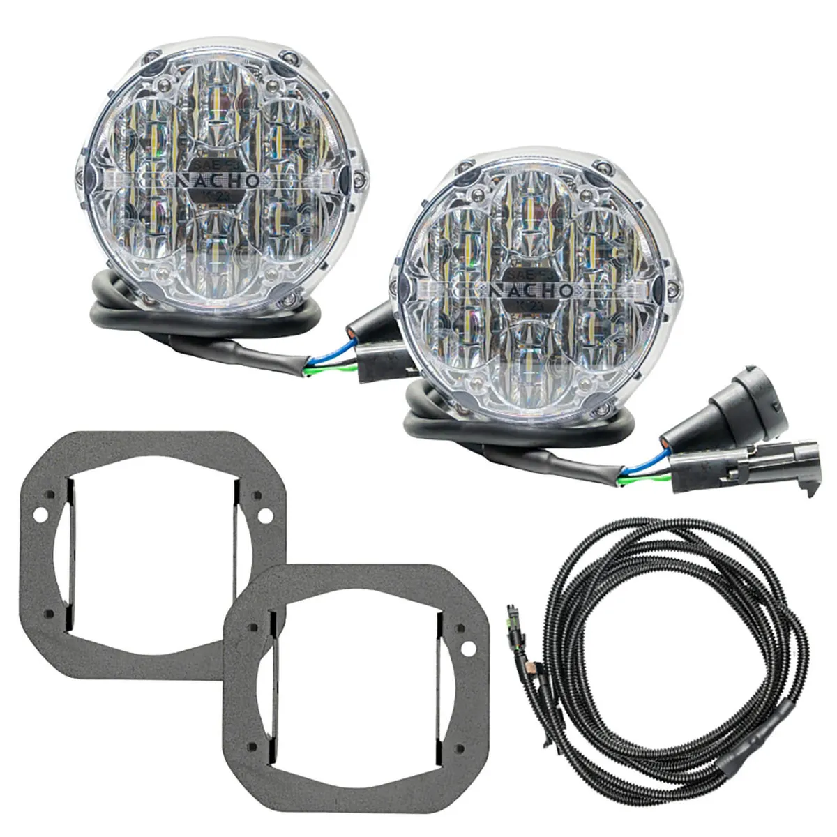1824 Jeep Wrangler/2024 Gladiator Nacho SAE Only White Plug N Play Fog Light K product image