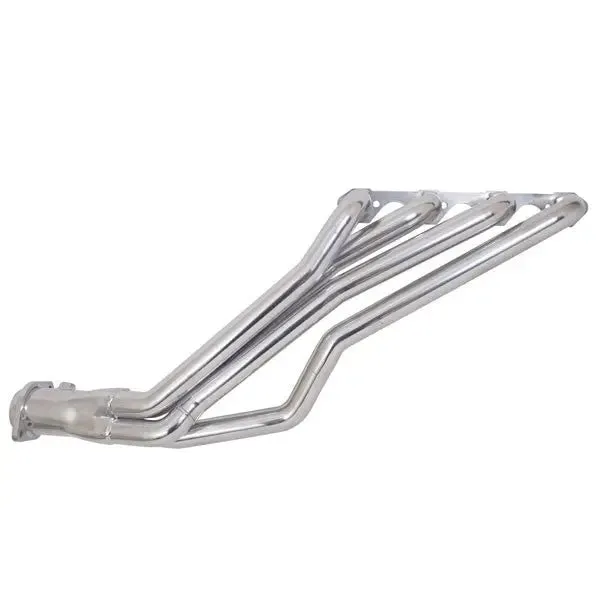 Ford Mustang 5.0 1-5/8 Long Tube Exhaust Headers Automatic Trans Polished Silver Ceramic 79-93 product image