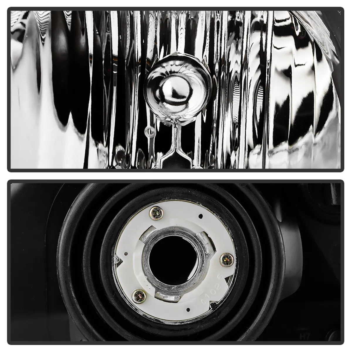 0507 Grand Cherokee Headlights With LED Light Bar Black product image