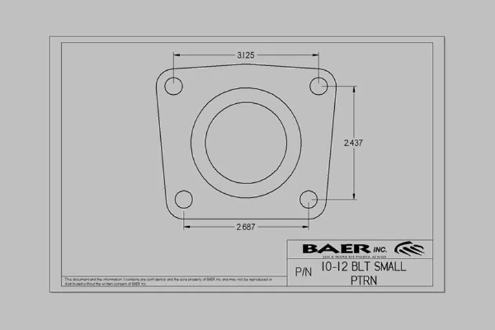 Brake System 11.65 Inch Rear IronSport with Park Brake And Staggered Shocks GM 10-12 Bolt BAER Brakes product image