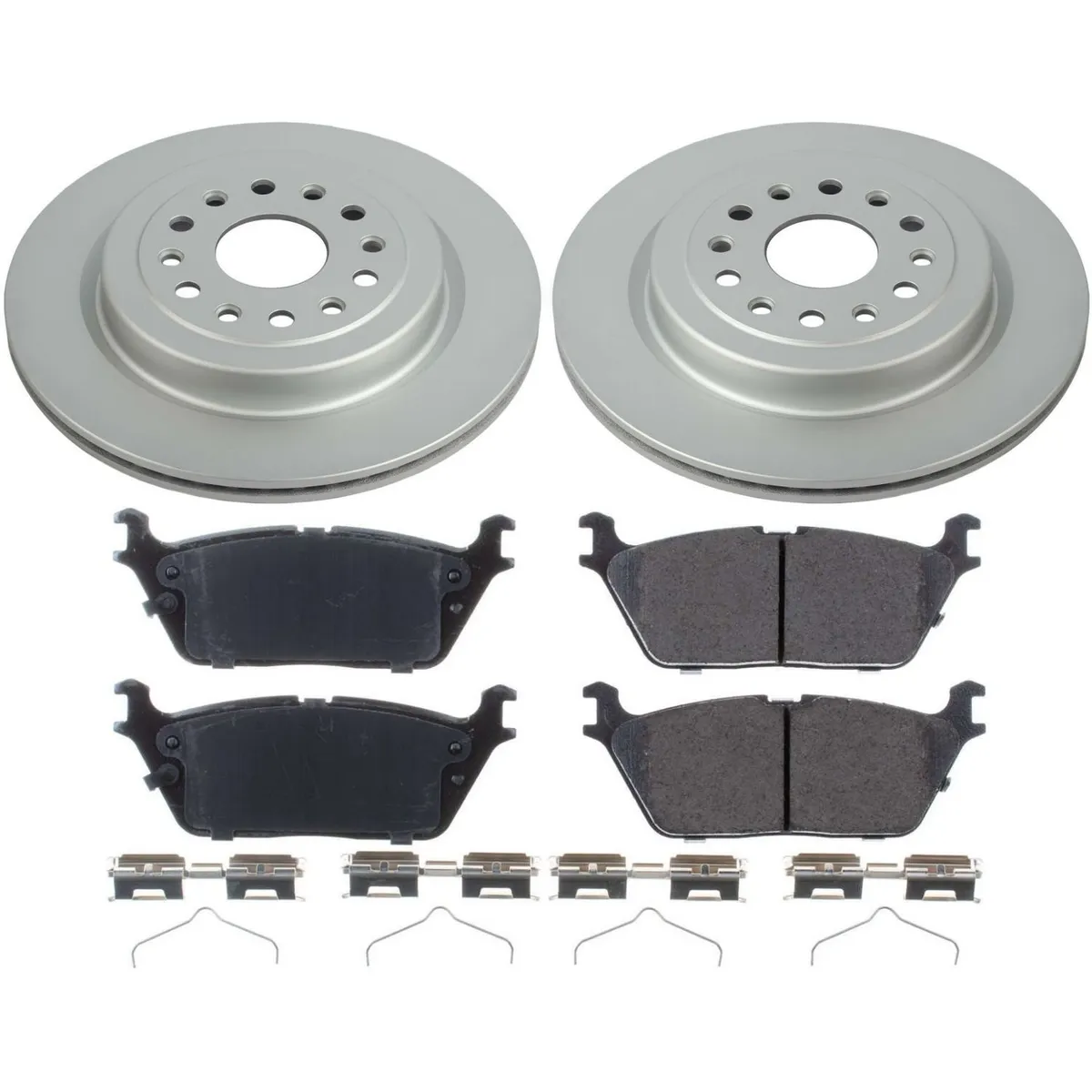 Z17 Geomet Coated Rotor Kit: Genuine Geomet Fully Coated Rotors; Ceramic Pads W/Hardware product image