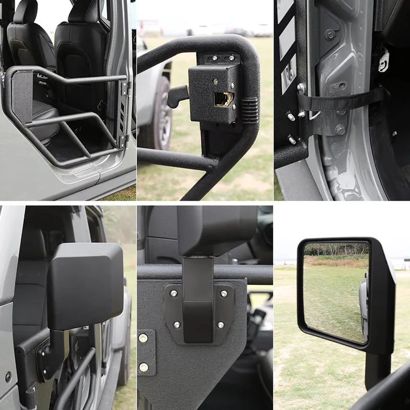 Jeep Tube Doors with Side View Mirror for 2018-2026 Wrangler JL JLU & Gladiator JT | Tough Style product image