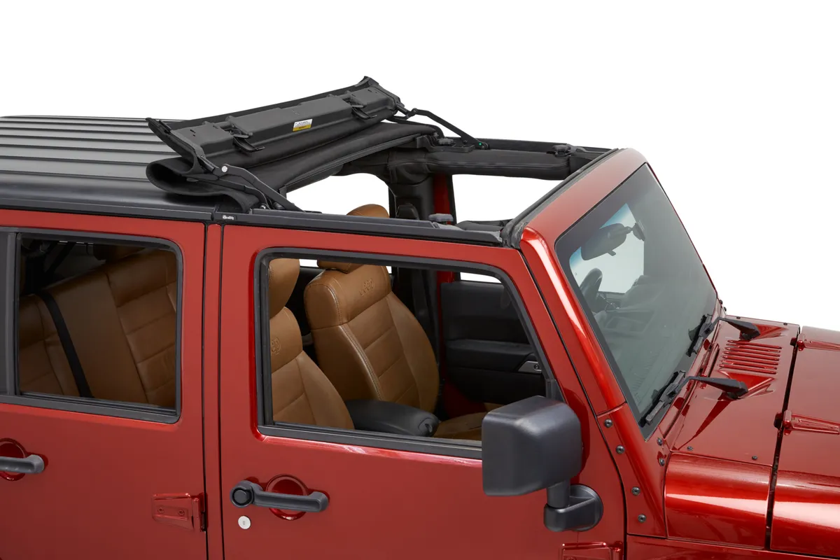 Jeep Wrangler Soft Top Sunrider for Hardtop For Jeep 2007-2018 Wrangler JK Black Premium Twill Bestop product image