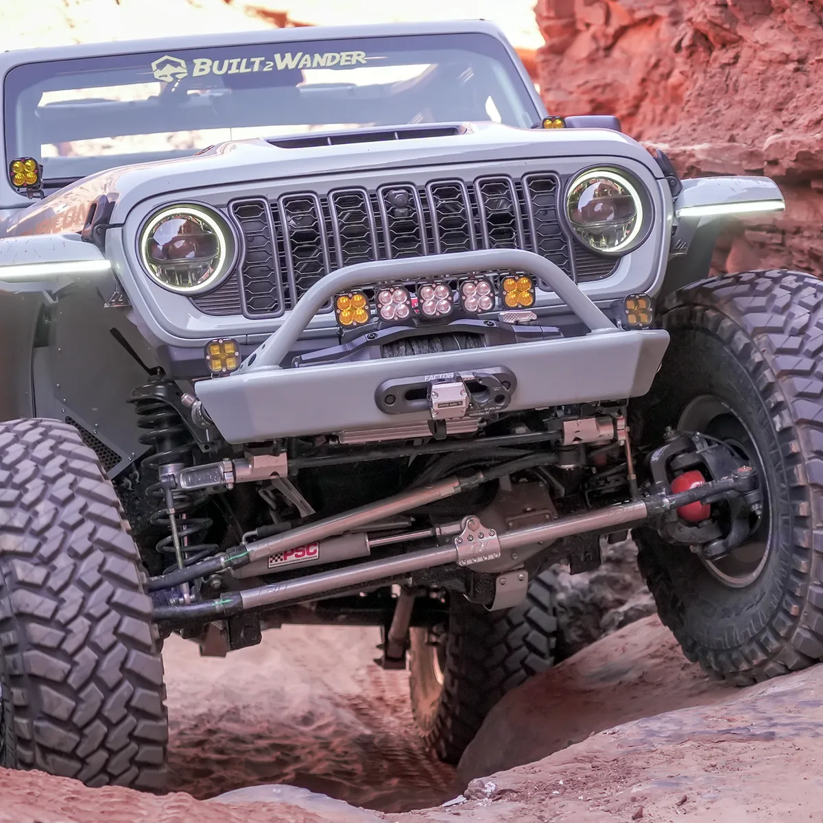 18c Wrangler Legacy Front Bumper With Hoop Raw product image