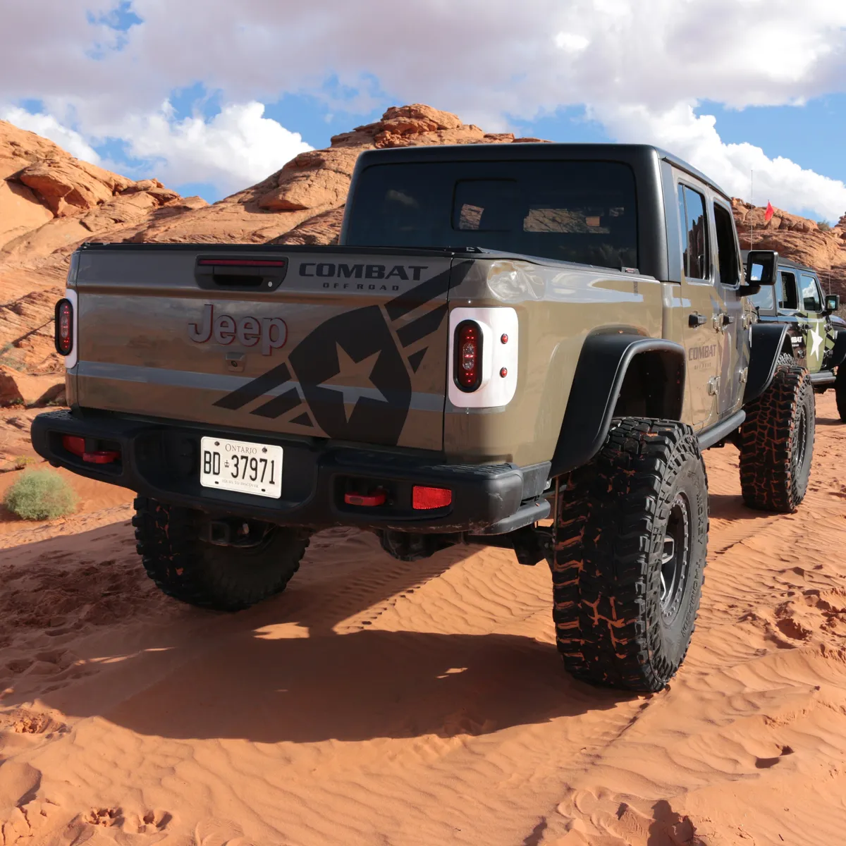 Jeep JT Gladiator Off Road LED Tail Light Kit - Raw Aluminum product image