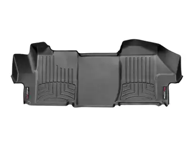 Weathertech FloorLiner™ DigitalFit®; Black; Front; Over The Hump;