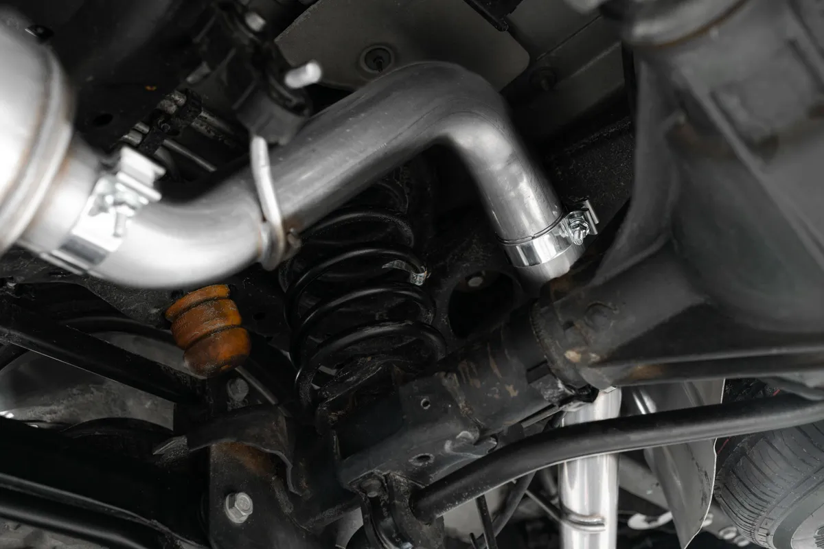 Armor Lite Cat Back Exhaust System; 3 in. Tubing; Single Side; 4 in. Tip; Aluminized; product image