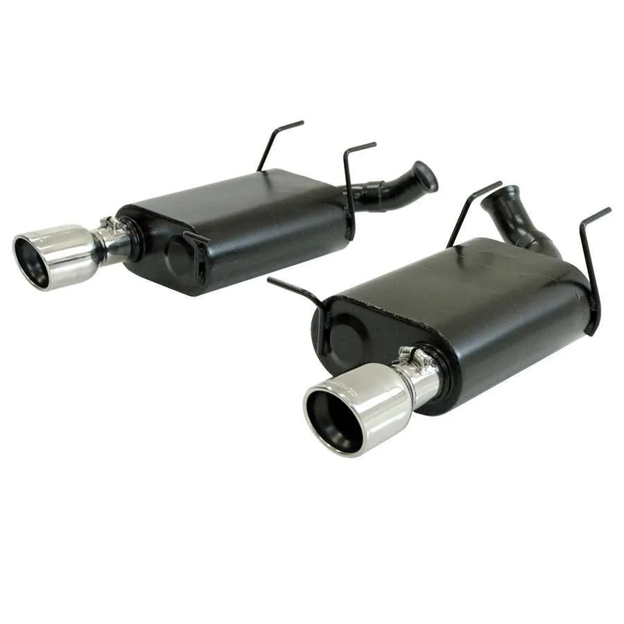 Flowmaster 11-13 Ford Mustang V6 2.25in Mandrel Bent Tubing Dual System 60 Series Mufflers 4.00in Polished Tips Force II DOR 409S Stainless Steel