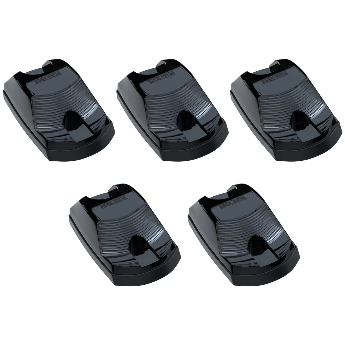 Ford 17-23 Superduty 5-Piece Set Clear Cab Roof Light Lens With 2-Way Forward Rear Facing White Ultra High-Power Leds - Attn This Cab Light Set is For a Fresh Install on a Truck That Did Not Come With OEM Cab Roof Lights no Square Hole Required - on product image