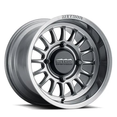 Aluminum Wheels 15x7 MR411 Bead Grip UTV Bolt Pattern 4 On 156 Offset 13 Lip Size 1.85 Gloss Titanium SL Method product image