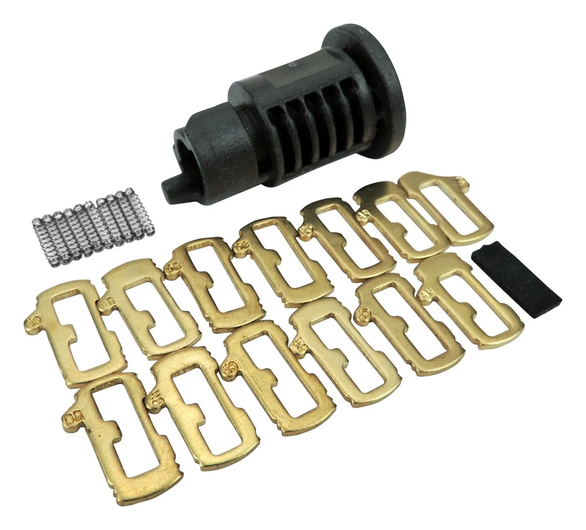 Glovebox Lock Cylinder; Plastic; Bronze; Black; Bronze; product image