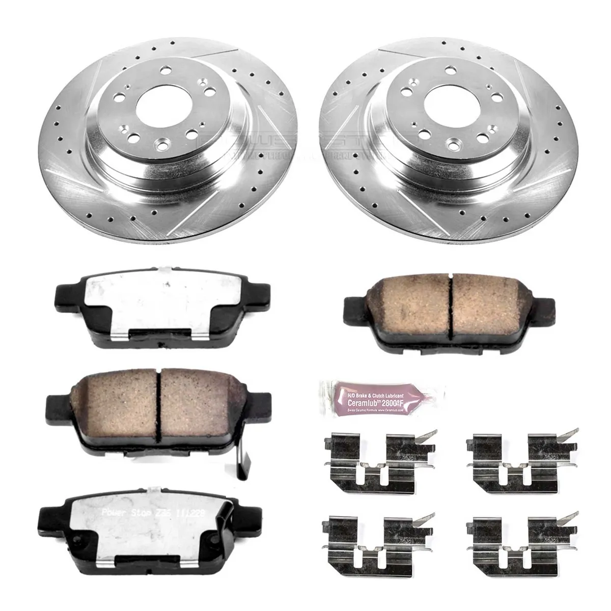 Z36 Truck/Tow Upgrade Kit: Drilled/Slotted Rotors; Carbon-Fiber Ceramic Pads W/Hardware product image