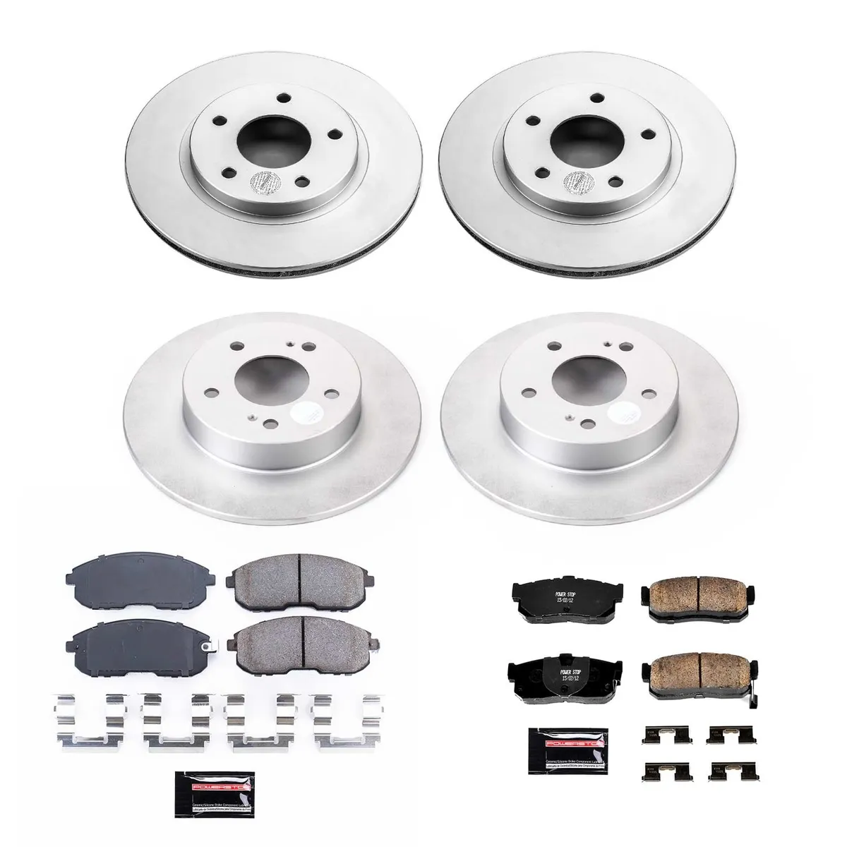Z17 Geomet Coated Rotor Kit: Genuine Geomet Fully Coated Rotors; Ceramic Pads W/Hardware product image