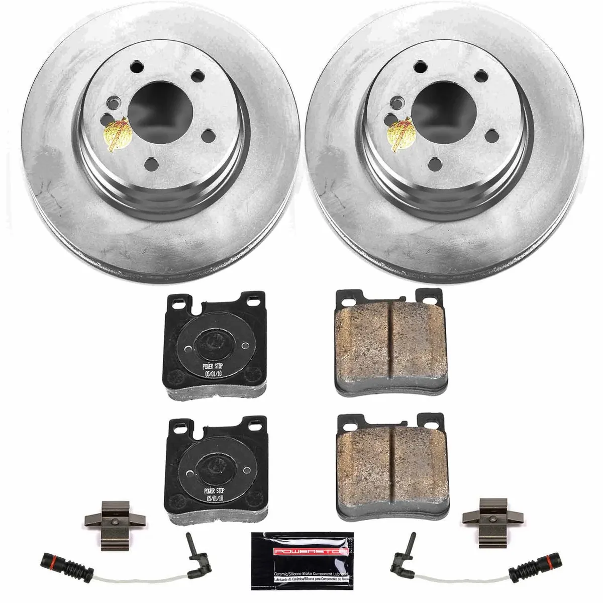 Z23 Sport Geomet Coated Rotor Kit For European Vehicles: Genuine Geomet Fully Coated Rotors; Carbon-Fiber Ceramic Pads W/Hardware; Pad Sensors product image