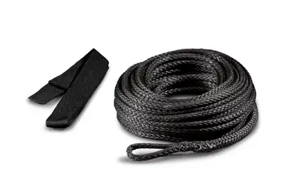 Warn Synthetic Rope 7/32 (5.6mm) x 50' (15.2m) And Roller Fairlead Kit