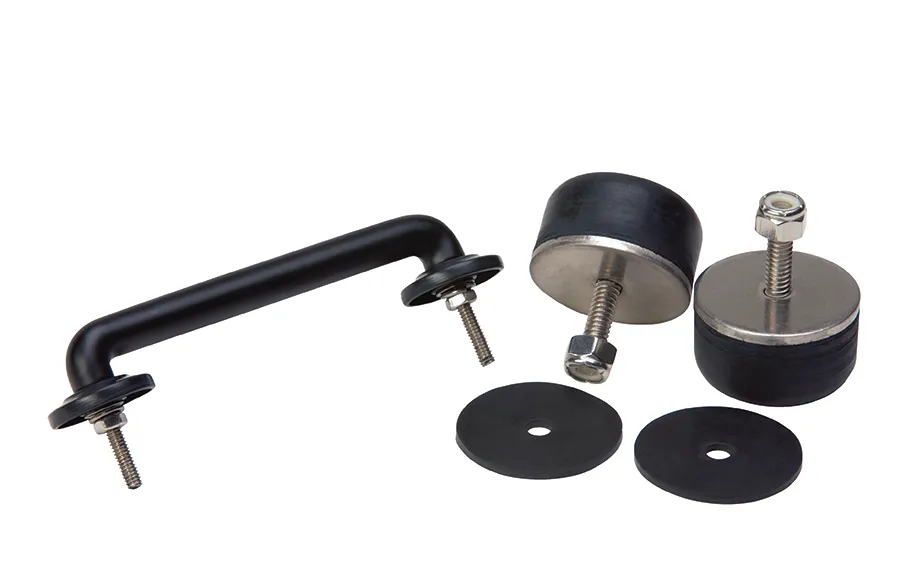 Jeep TJ/JK Windshield Tie Down Kit 97-14 Wrangler TJ/JK Powdercoat Black Kentrol product image