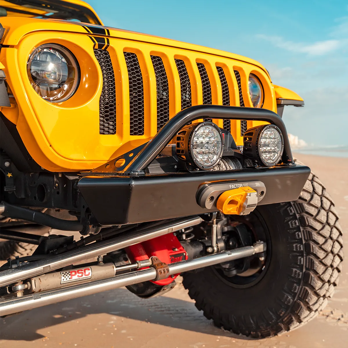 18c Wrangler Legacy Front Bumper With Hoop Raw product image
