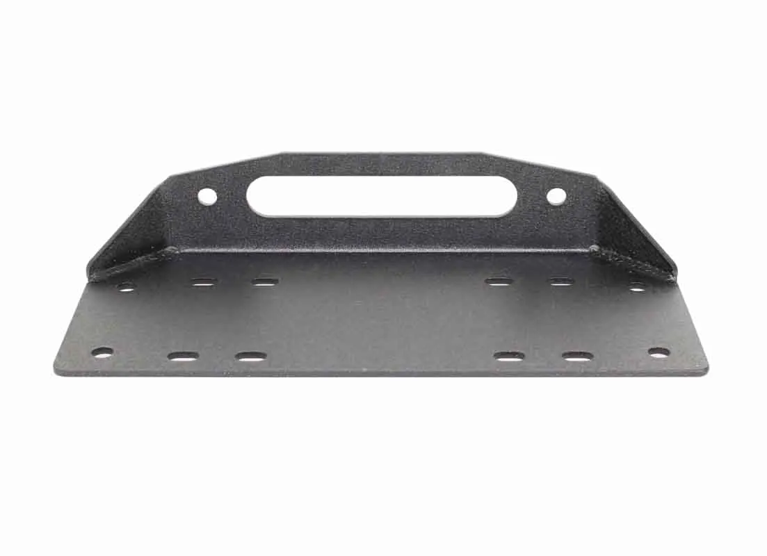 Jeep JK Front Bumper 07-18 Wrangler JK Rubicon and Unlimited Steel Black Textured Powdercoat Manowar Series Fishbone Offroad product image