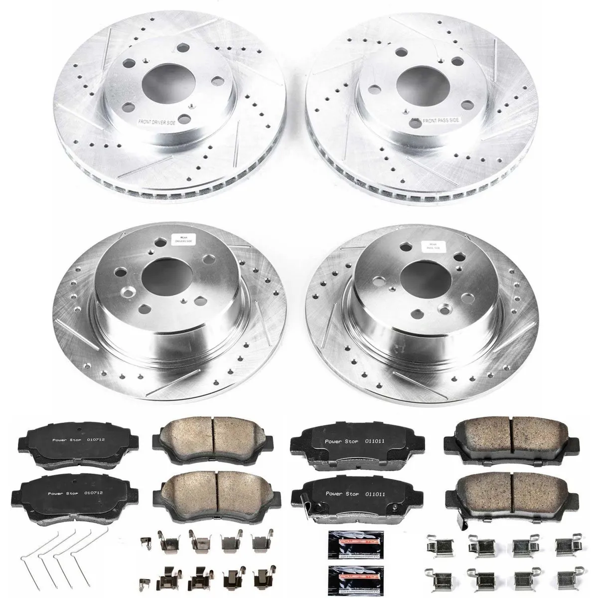 Z23 Evolution Sport Upgrade Kit: Drilled/Slotted Rotors; Carbon-Fiber Ceramic Pads W/Hardware product image