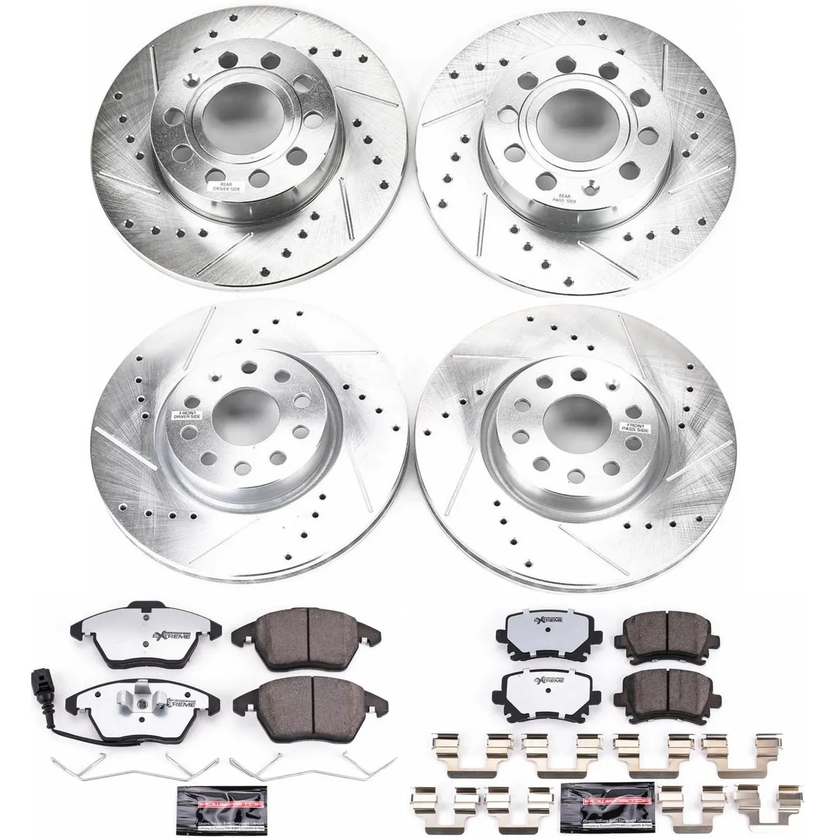Z26 Street Warrior Upgrade Kit: Drilled/Slotted Rotors; Carbon-Fiber Ceramic Pads W/Hardware product image