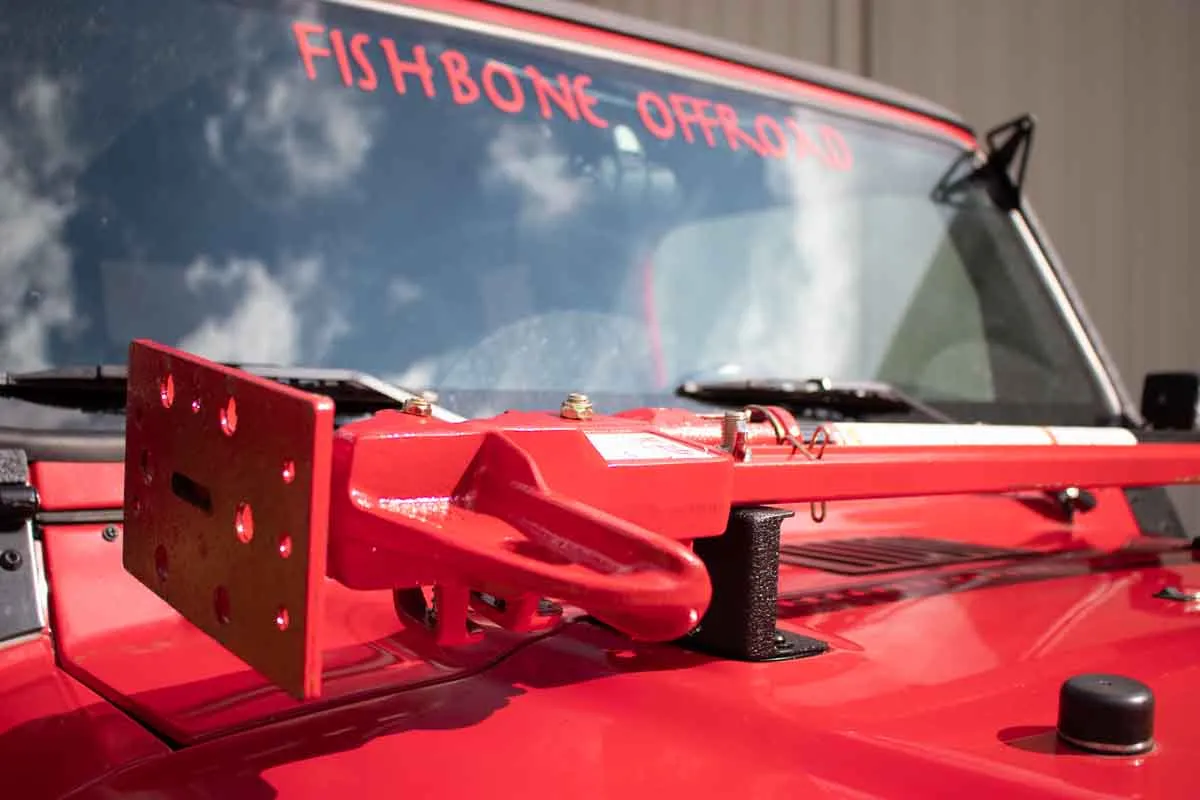 Fishbone Offroad Hi-Lift Jack Hood Mount for 1997-2006 Jeep Wrangler FB21313 product image