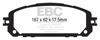 EBC Brakes S2 Kits Greenstuff 6000 and USR Rotors; Front; FMSI Pad No. D1709; Vented; 5 Bolt Holes; 330mm Dia.; 40mm Height; 28mm Thick;