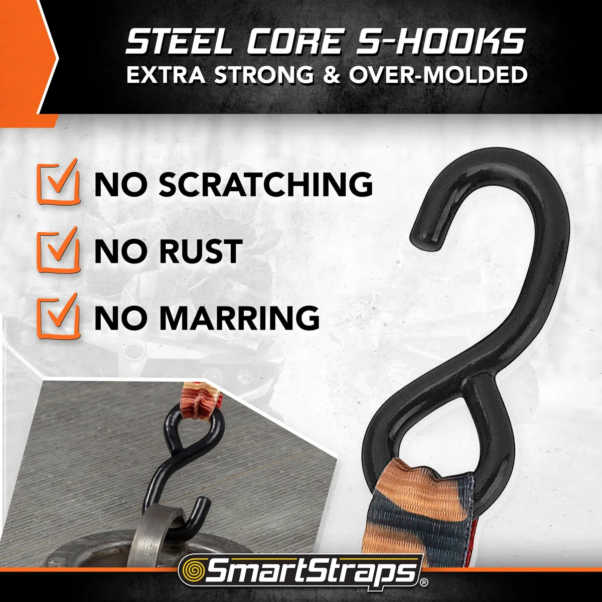 14ft 3000lb Ratchetx Ratchet Tie Down 4 pk Orange product image