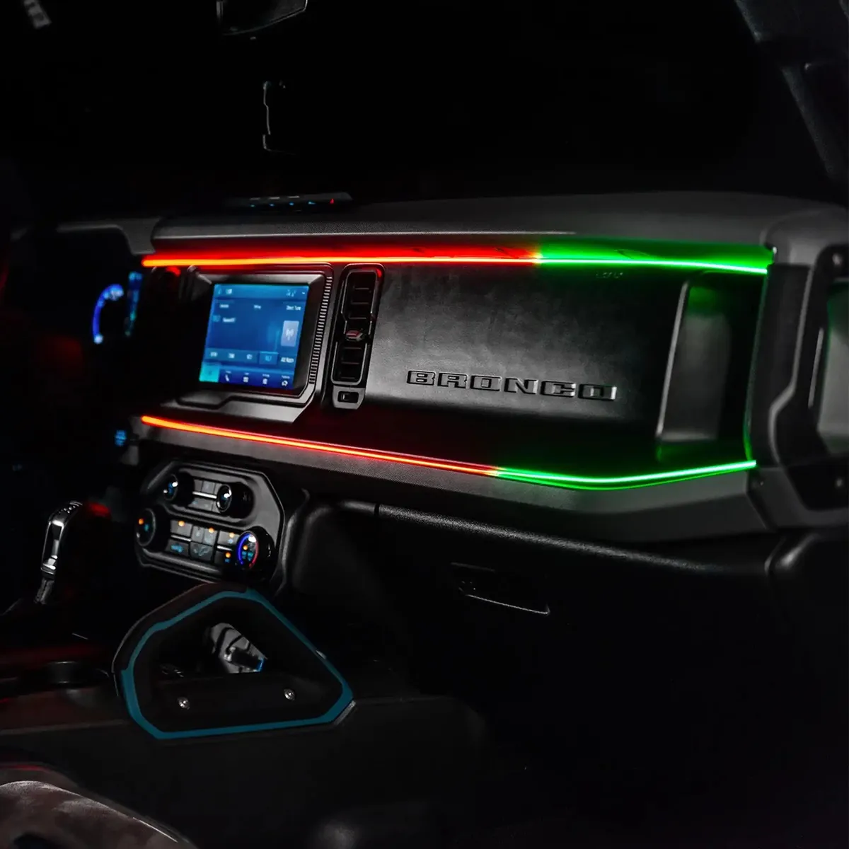 2021-2025 Ford Bronco Dynamic ColorSHIFT LED Dash Kit - USB Plug & Play Interior Lighting product image