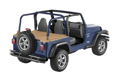 Bestop Cargo Deck Covers For Jeep 1997-2002 Wrangler TJ Standard Factory Hardtop Removed No Belt Rail Channels Spice Bestop