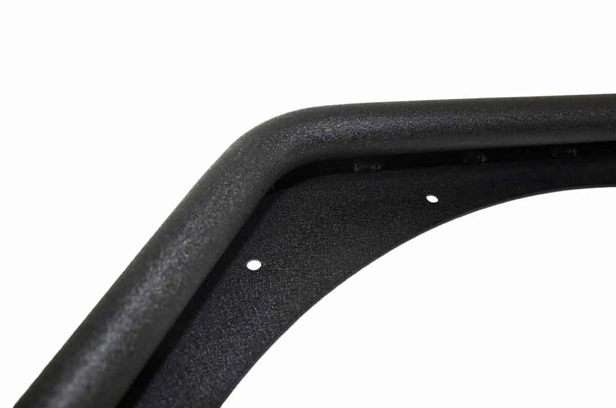 Jeep TJ Tube Fenders Rear 3 Inch Flare 97-06 Wrangler TJ Steel Black Textured Powdercoat Fishbone Offroad product image